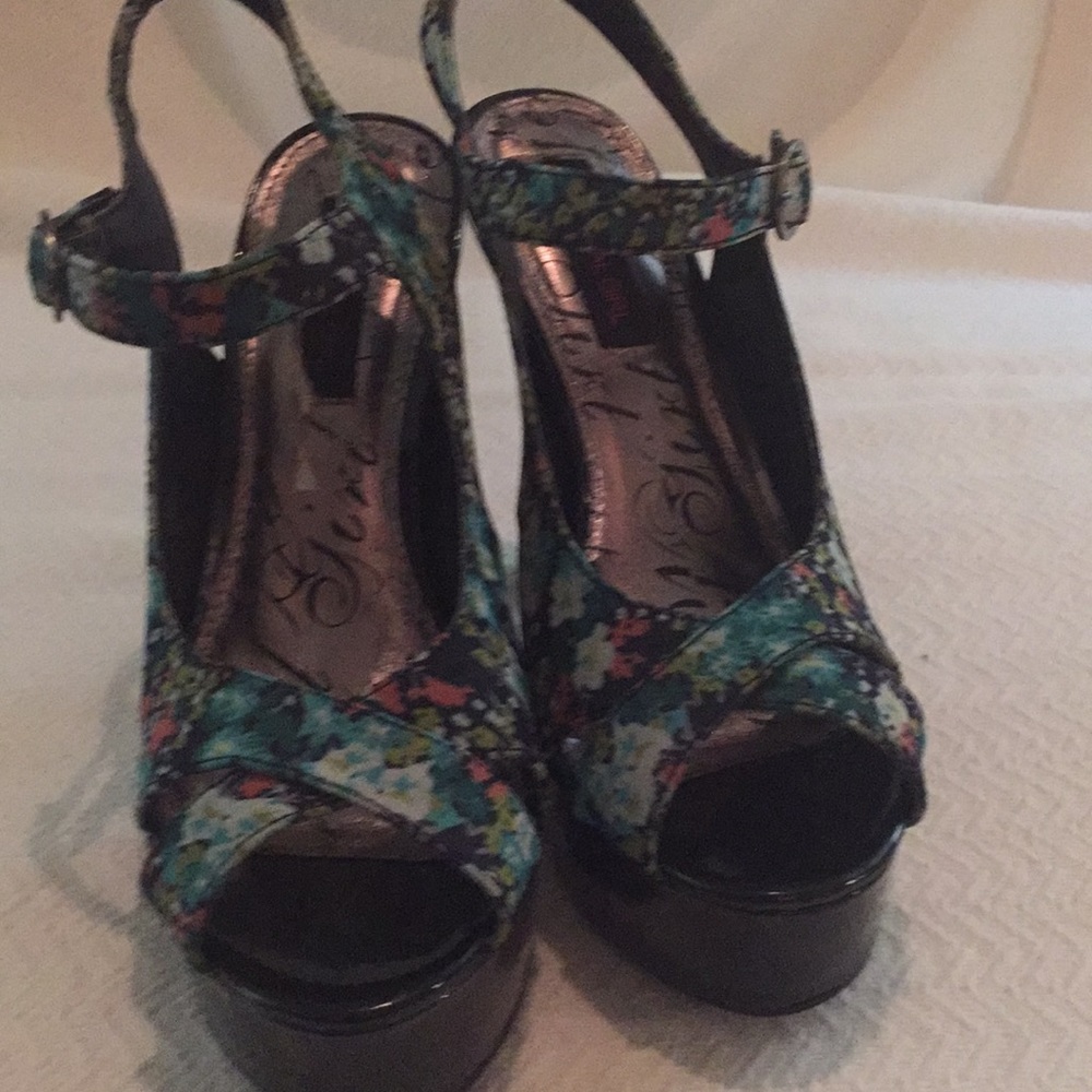 Teal Multi 5.5 in heel